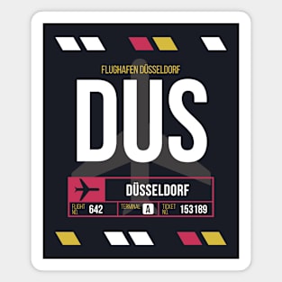 Dusseldorf (DUS) Airport Code Baggage Tag Magnet